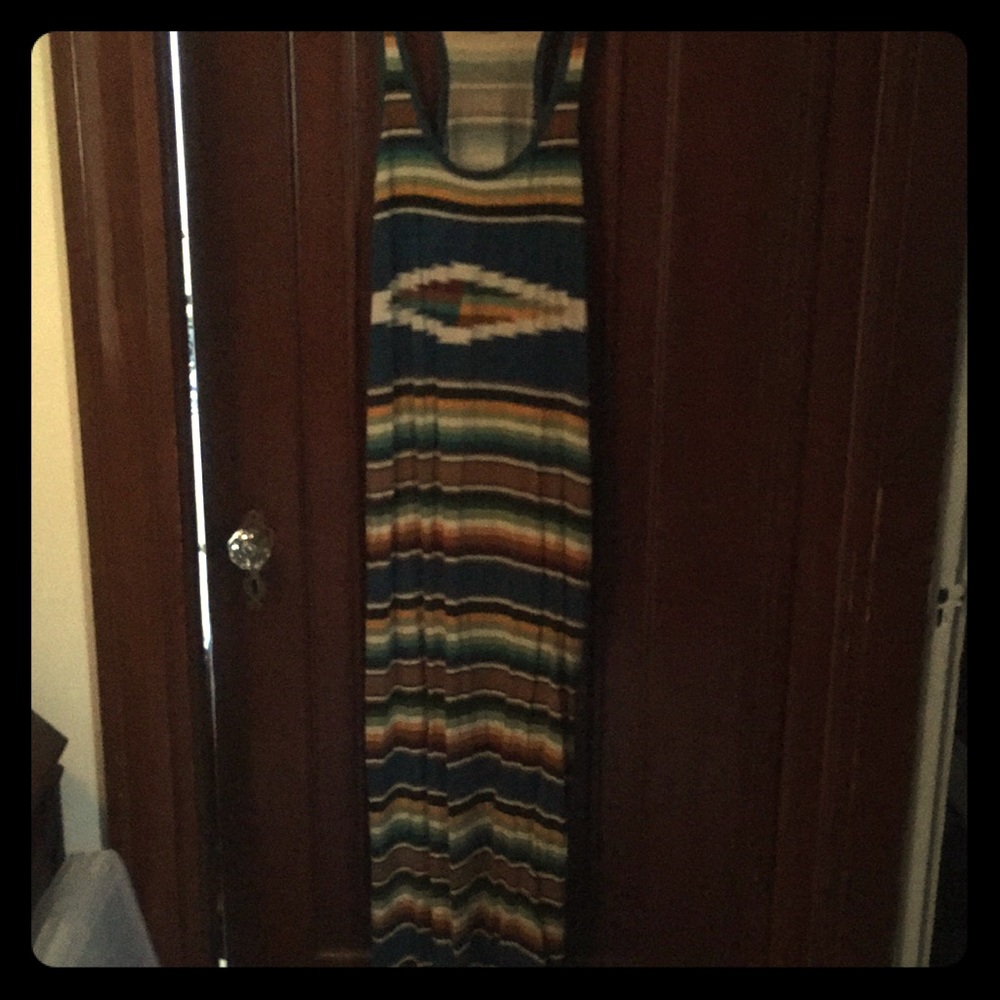 Striped maxi dress